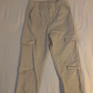 Khaki Cargo Joggers Pants